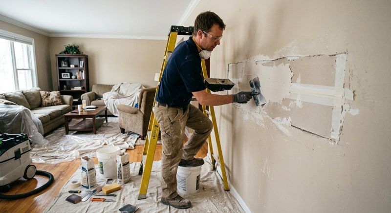 Garage Drywall Repair in Conroe, TX