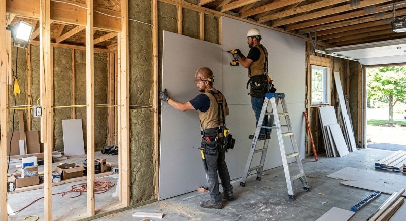 Garage Drywall Replacement in Olathe, KS
